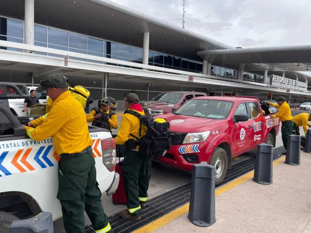 Refuerzan brigadistas del Estado de México acciones contra incendios forestales en el municipio de Madera