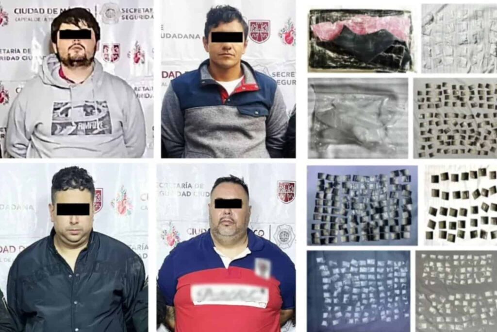 Detienen a 4 presuntos integrantes de ‘el Charmín’ en la CDMX