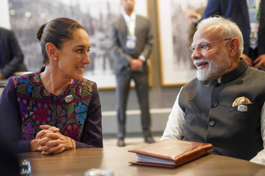 Sheinbaum habla en el G7 con el primer ministro de India sobre cooperación y Sur Global